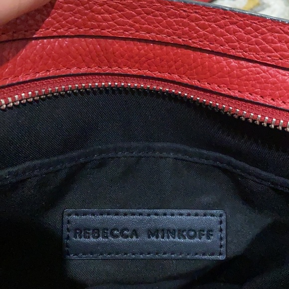 💕Rebecca Minkoff red leather shoulder bag EUC 💕 - Picture 13 of 16